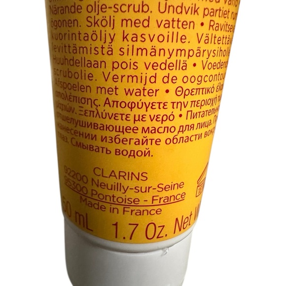 Clarins comfort scrub nourishing oil scrub w/ sugar microcystals 1.7oz New - Picture 6 of 6